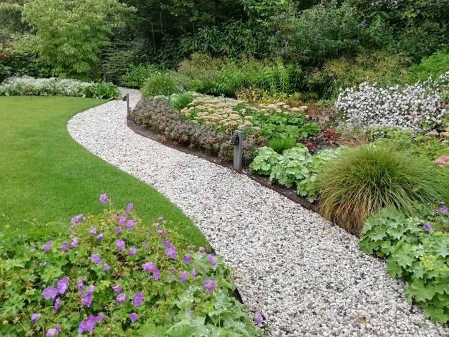 Strakke tuin met border